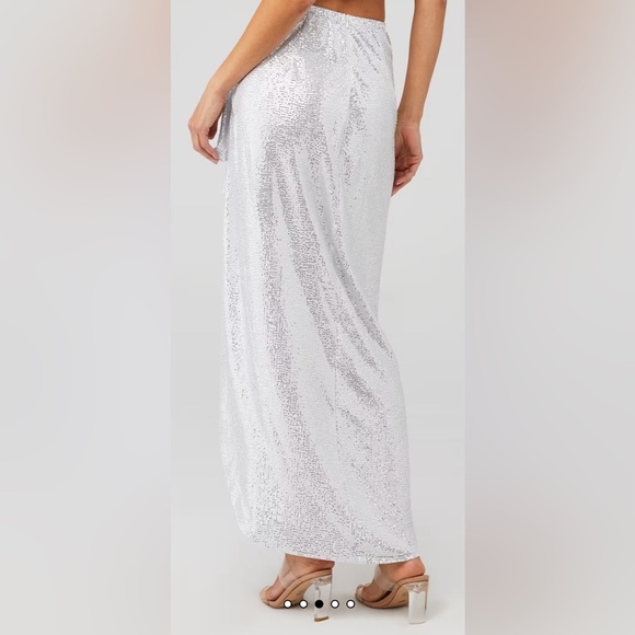 Show Me Your Mumu Women’s Wrap Me Up Skirt White Confetti Size M NWT - Picture 2 of 8